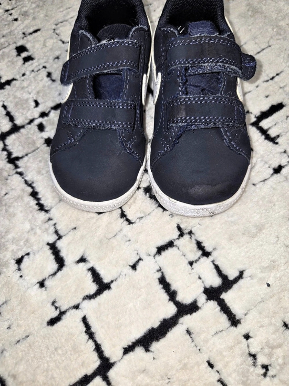 Nike Court Borough Low 2 Toddler Sneakers Black & White 6c